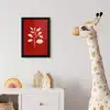 Silhouet - Bladeren - Tak fotolijst zwart zonder passe partout klein -usfeer4_kinderkamer