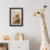 Boeken - Stapel - Bloemen - Kleurrijk fotolijst zwart zonder passe partout klein -usfeer4_kinderkamer