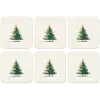 Kerstboom - Illustratie - Ster - Sneeuw onderzetter kurk middel -zkaufland3dotto