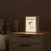 Jongen - Bruin - Voetbal - Minimalistisch Light Box met kabel (Kinderlampje) klein -sfeer1_kind