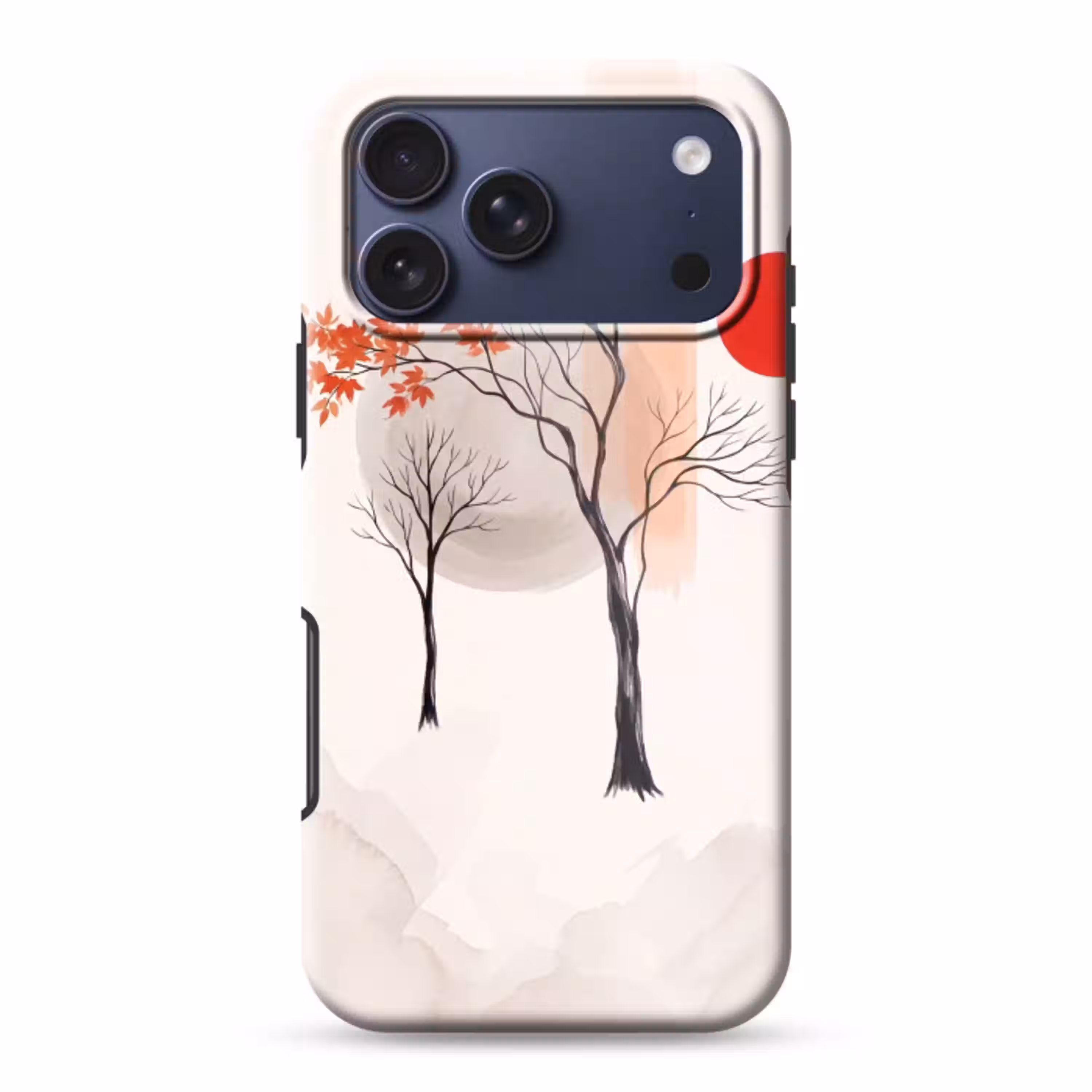 Boom - Rood - Abstract Toughcase MagSafe Apple iPhone 17 Pro Max klein -3d