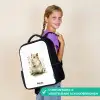Dier - Natuur - Hamster Rugzak - Zwart middel -sfeer6_NL