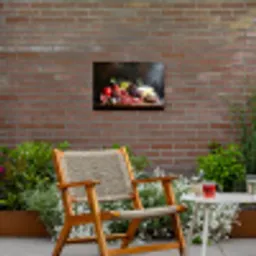 Borrelplank - Stilleven - Vintage Tuinposter op houten frame 2 cm dik klein -sfeer3