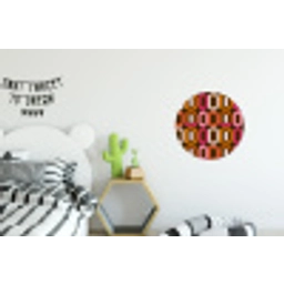 Modern - Retro - Kleurrijk Wandcirkel aluminium klein 190 -kinderkamer