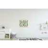 Bladeren - Flamingo - Bloemen - Jungle textielposter latten blank klein -kinderkamer