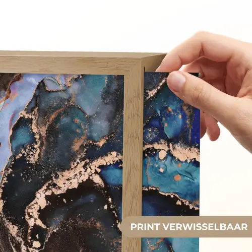 Marmer - Goud - Rosé Light Box met batterij (Wandlamp) middel -USP_websiteprintNL