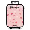Hartjes - Patroon - Roze Kinderkoffer - Zwart klein -zzz_website3d