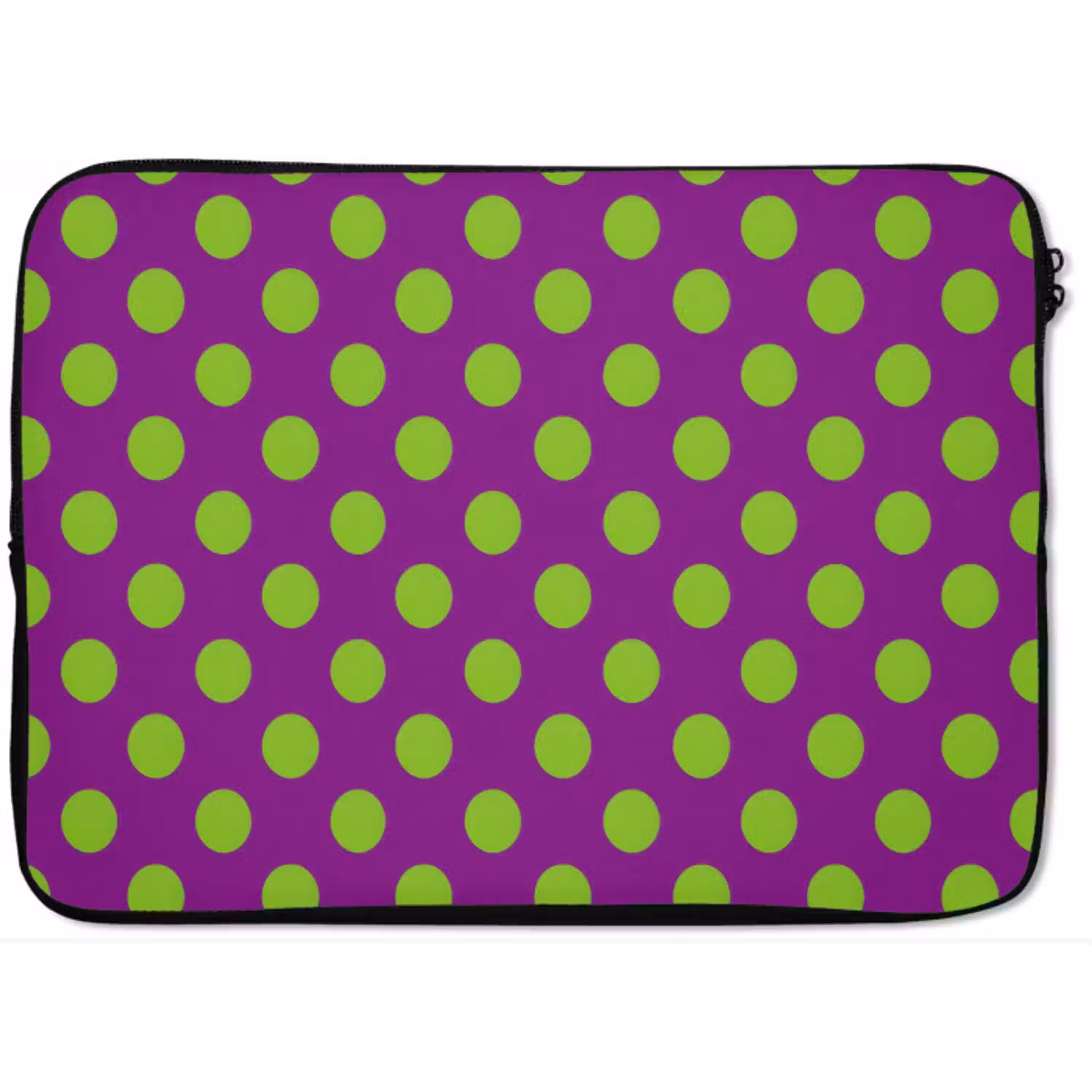 Stippen - Klassiek - Groen laptophoes neopreen klein 279 -zkaufland3dotto