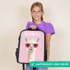 Lama - Wit - Zonnebril - Wimpers Rugzak - Zwart middel -sfeer4_UK
