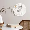 Spreuken - Wolf - Be yourself - Kinderen - Jongens - Meisjes - Waterverf Wandcirkel kunststof plaat 5mm dik klein -sfeer4