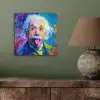 Oude man - Expressief - Kleurrijk aluminium wit klein -sfeer2