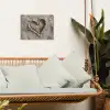 Hartvorm - Getekend - Beige - Zand tuinposter los doek klein -sfeer7