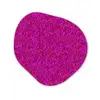 Vloeiend - Olie - Roze - Verf Wandcirkel Organisch Forex 3mm klein 629 -3d