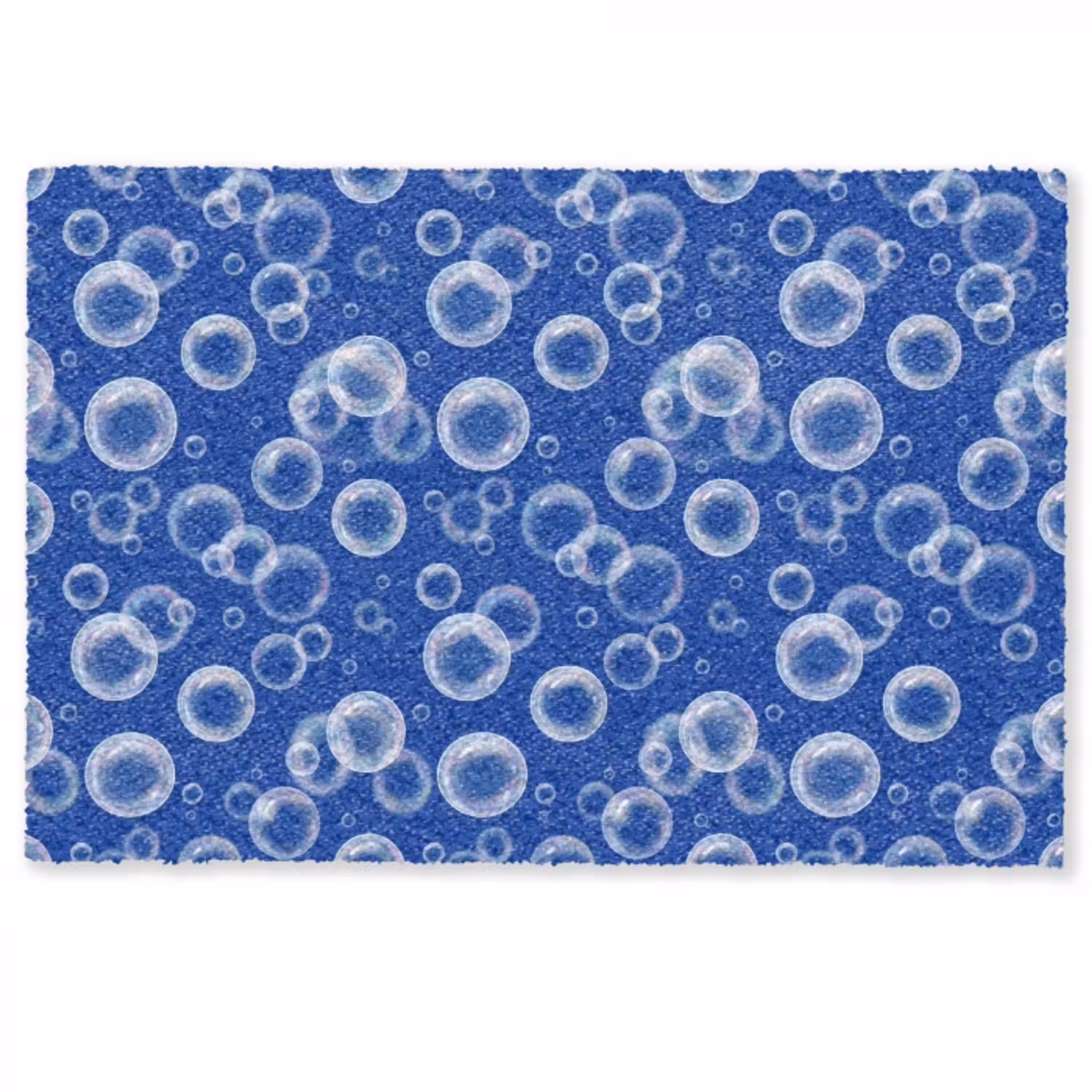 Bubbels - Patroon - Blauw Deurmat klein -zkaufland3d