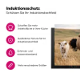 Runderen - Kudde - Landschap - Weide - Rustig Inductie beschermer vinyl 3mm klein -zzzzzzz-lf-ups