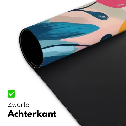 Illustratie - Bloemen - Kleurrijk Muismat XXL klein -sfeer2