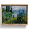 Bloemen - Meer - Bergen - Groen Dienblad Rechthoek middel -z3d_shopping