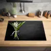 Lelietjes van dalen - Bloemen - Strik Inductie beschermer vinyl 3mm klein -sfeer5