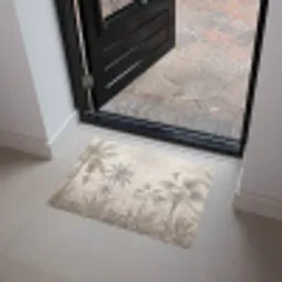 Jungle - Banenboom - Kolibrie - Beige Deurmat klein -sfeer5