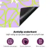 Ready for take off - Vliegtuig - Groen - Paars - Golvende lijnen Inductie beschermer vinyl 3mm klein -zzzzzzz-cc-onderkant