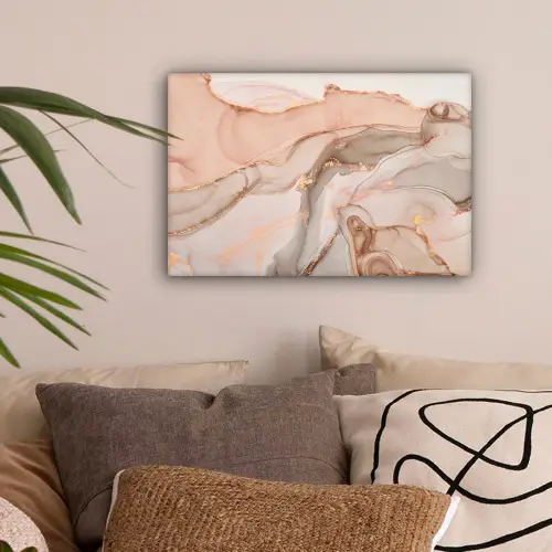 Marmer - Roze - Rosé canvas 2cm klein -sfeer1