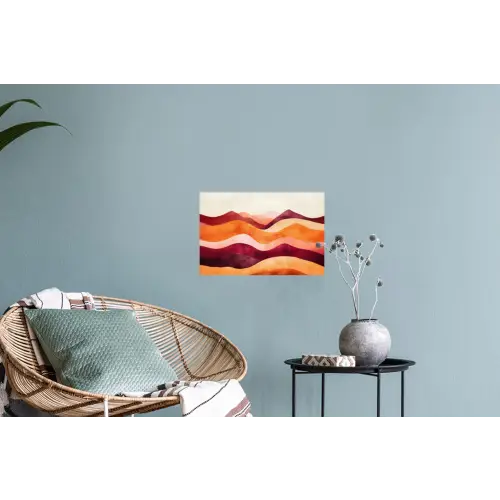 Abstract - Landschap - Golven Muursticker klein -plant