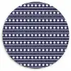 Schelp - Nautisch - Blauw - Wit Wandcirkel plexiglas klein 852 -3d