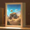 Monstertruck - Voetbal - Woestijn Light Box met kabel klein -zzz_3d_website