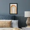Minimalistisch - Boog - Lijnen - Beige fotolijst zwart zonder passe partout klein -sfeer3