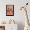 Illustratie - Bankje - Personen - Minimalistisch fotolijst zwart zonder passe partout klein -usfeer4_kinderkamer