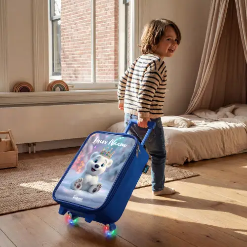 Ijsbeer - Kroon - Winter Kinderkoffer - Blauw klein -sfeer1