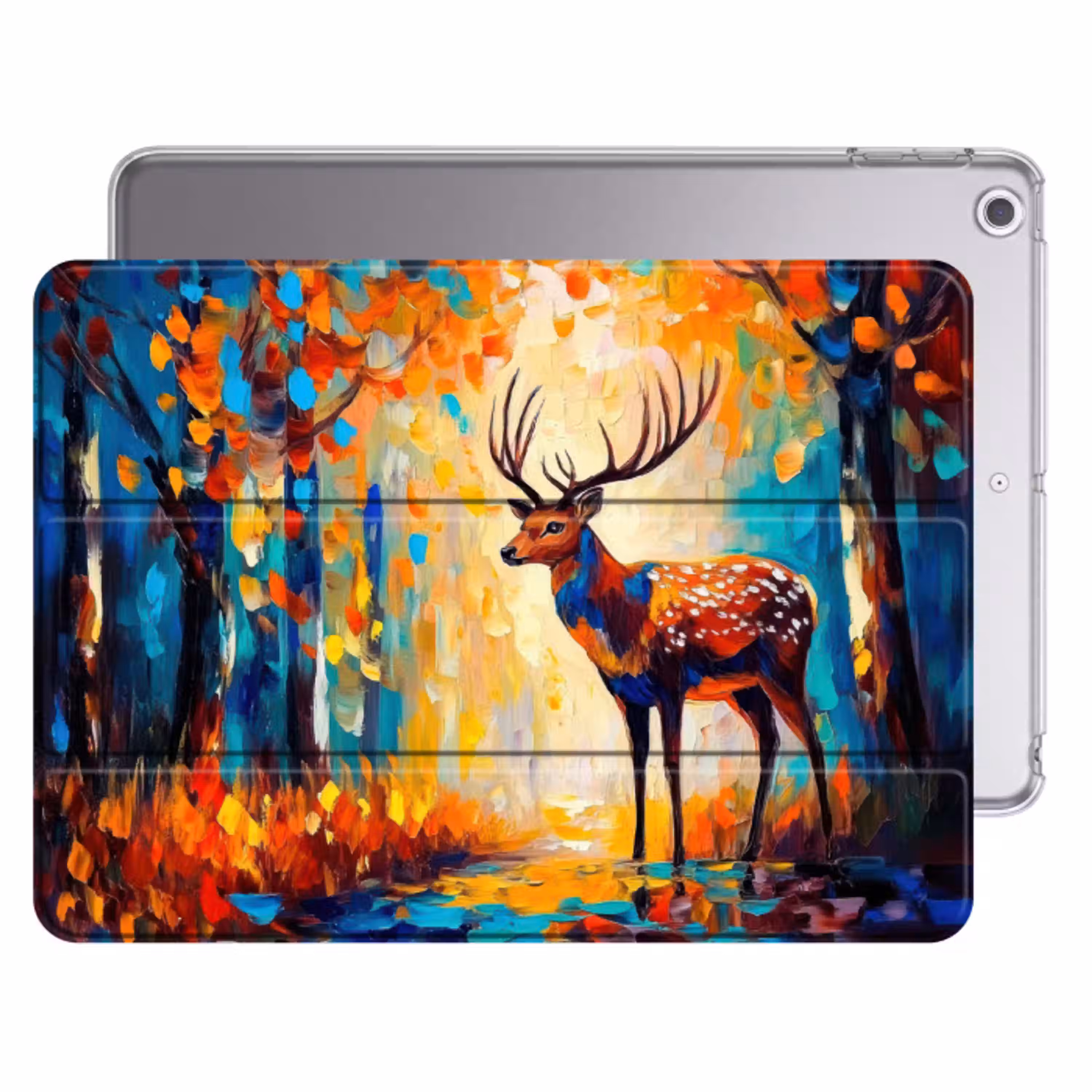 Hert - Bosdieren - Natuur - Kunst Apple iPad 2017 middel -threedimensional_3d_global