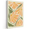 Blaadjes - Zachtoranje - Bloemen canvas 2cm klein -z3d