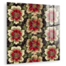 Bloemen - Klassiek - Patroon - Rood plexiglas 5mm klein 11 -zzzproduct_nieuw
