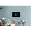 Vlinder - Blauw - Contrast Muursticker klein -plant