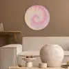 Patroon - Tie Dye - Pasteltinten - Roze Akoestische PET Vilt - Rond klein -sfeer1