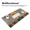 Boom - Bladeren - Goud - Abstract Muismat XXL klein -sfeer4