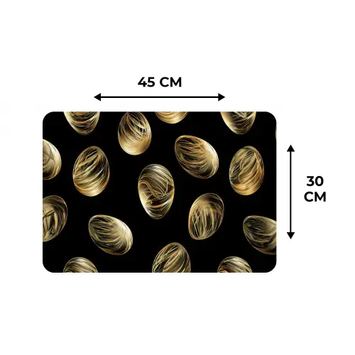 Eieren - Goud - Patroon Placemat vinyl groot -specs
