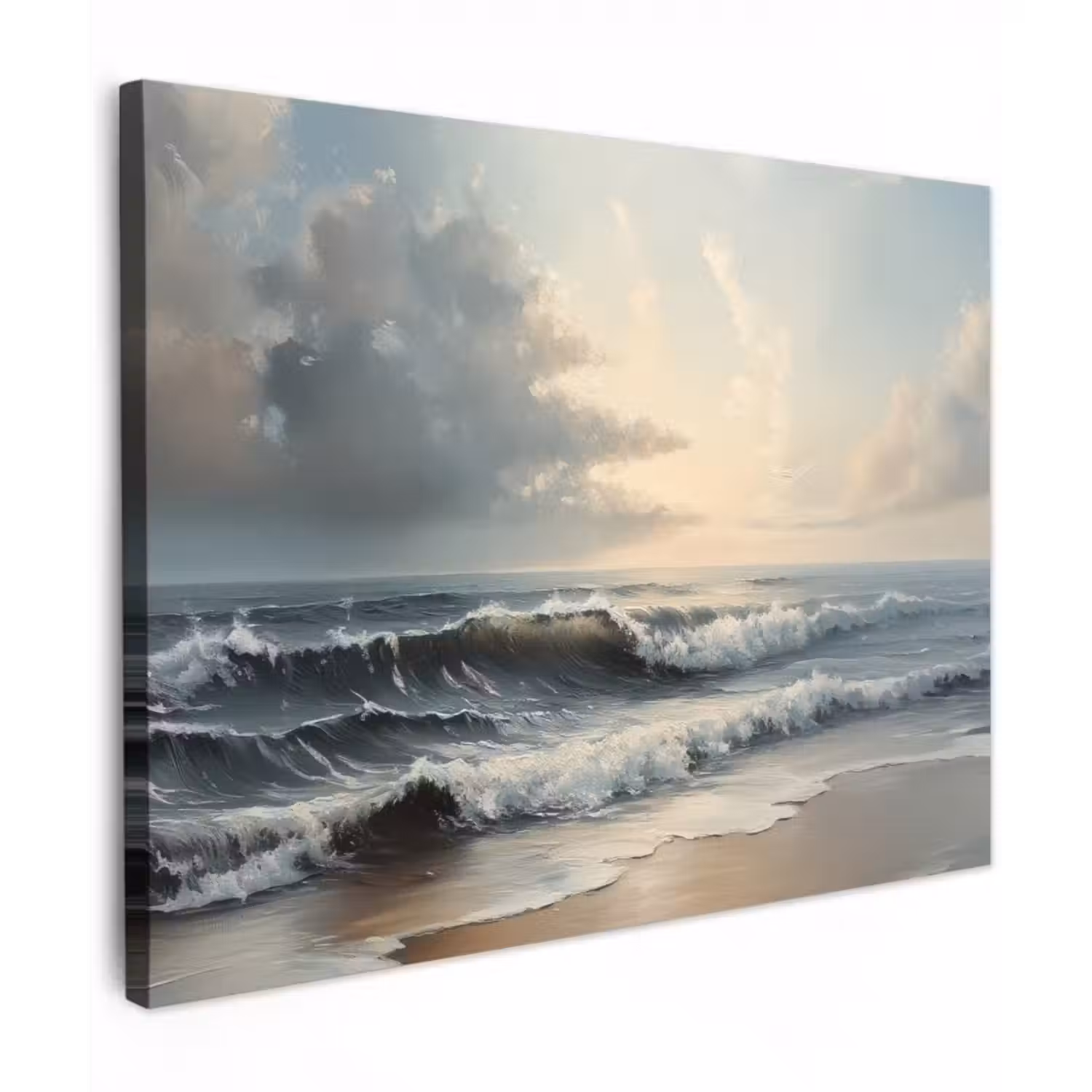 Leinwandbild - Strand - Meer - Sonnenuntergang