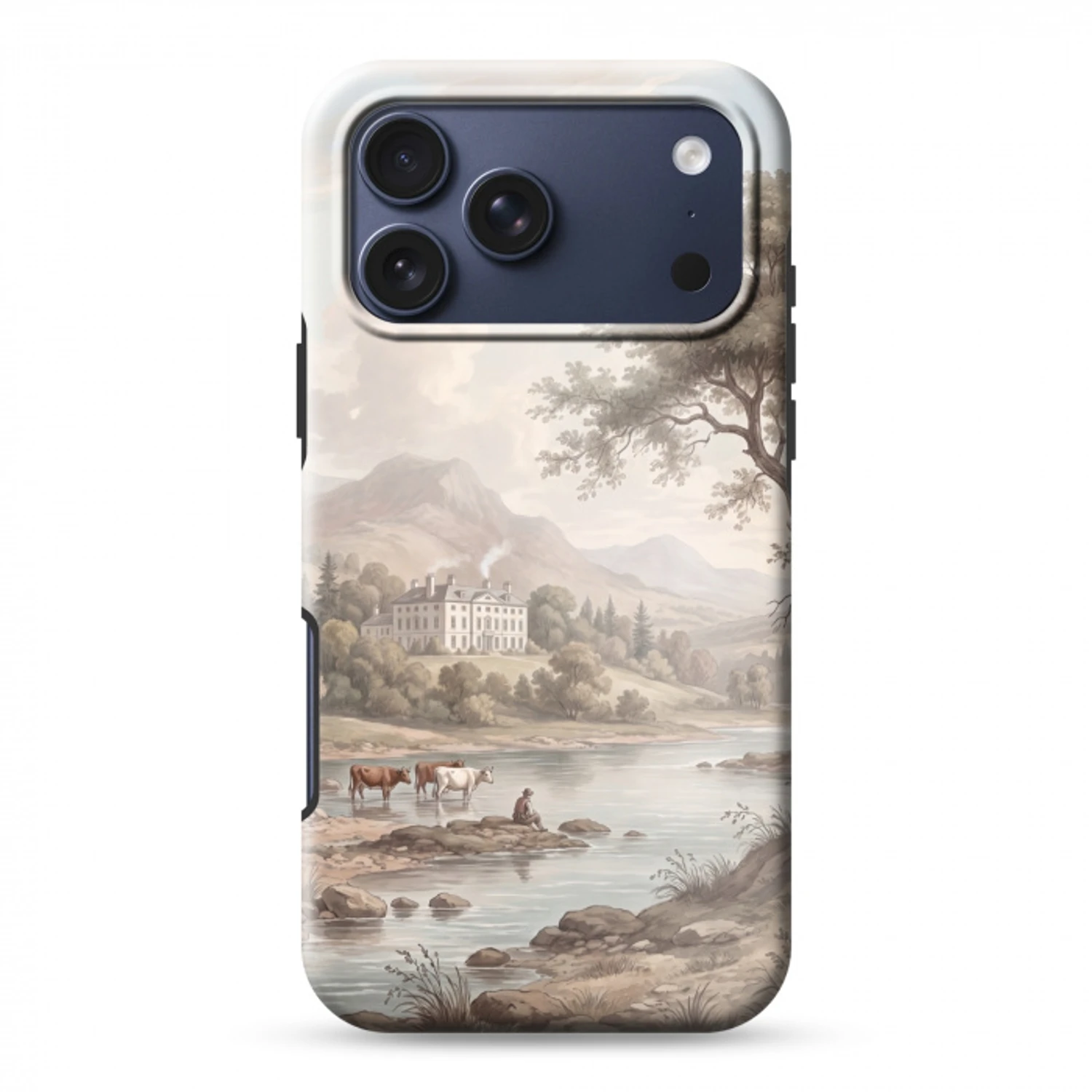 Landhuis - Rivier - Vee Toughcase MagSafe Apple iPhone 17 Pro Max klein -3d
