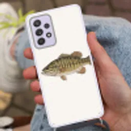 Vissen - Natuur - Vintage Hoesje Samsung Galaxy A52 5G met koord klein -sfeer3