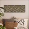 Bruin - Groen - Bloemen canvas 2cm klein 828 -sfeer1