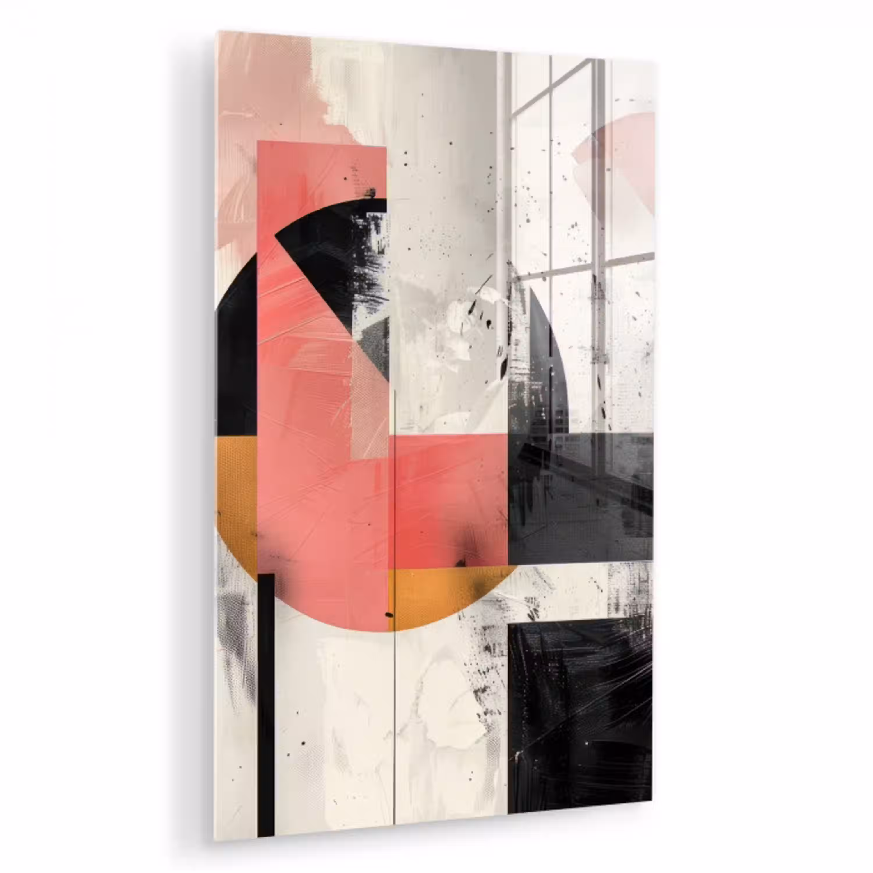 Roze - Abstract - Aesthetic - Modern - Vormen plexiglas 5mm klein -zzzproduct_nieuw