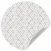 Grafisch - Patroon - Modern -  Opvallend Wandcirkel behangsticker klein 186 -3d
