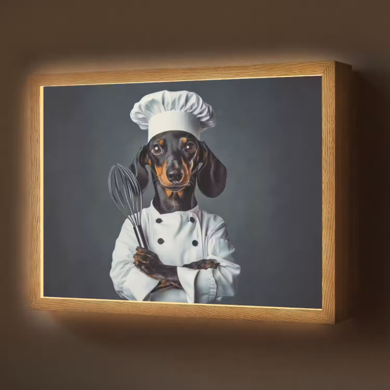 Lightbox - Wandlamp - Hond - Garde - Kok