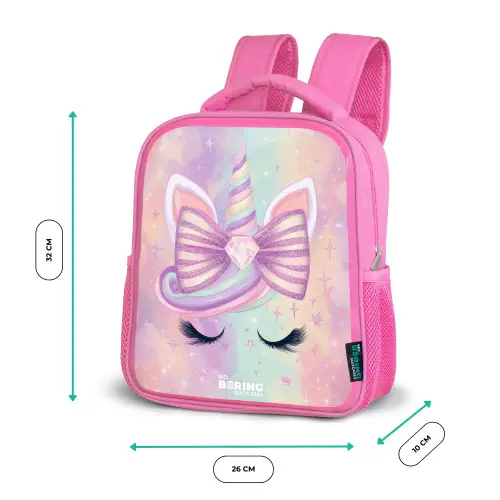 Eenhoorn Kinderrugzak - Roze middel -productfoto_formaten