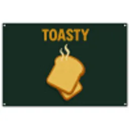 Brood - Tosti - Groen - Minimalistisch tuinposter los doek groot -3d