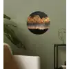 Gouden Bomen in Mistig Landschap Wandcirkel behangsticker klein -sfeer2