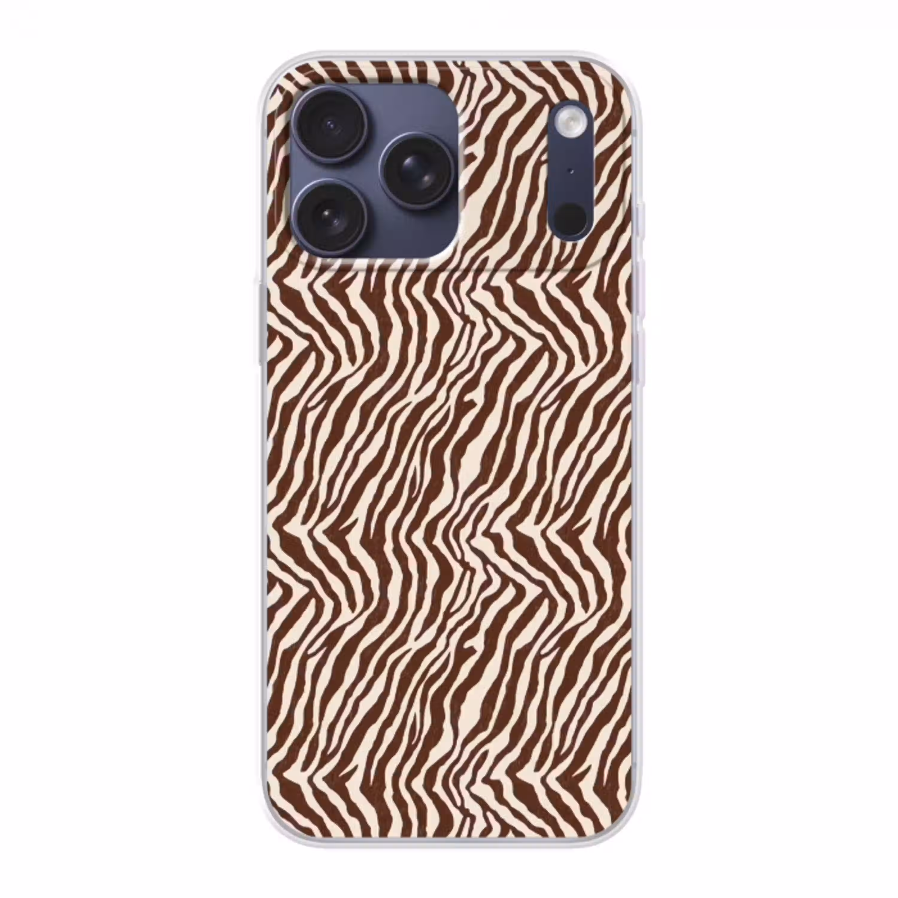 Zebra - Patroon - Zwart - Wit Telefoonhoesje iPhone 17 Pro Max klein 879 -3d