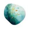 Waterplanten - Vissen - Kleurrijk - Water Wandcirkel Organisch Forex 3mm klein -3d